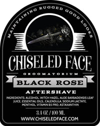 Black Rose - Aftershave Splash - Chiseled Face