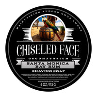Santa Monica Bay Rum - Shaving Soap - Chiseled Face