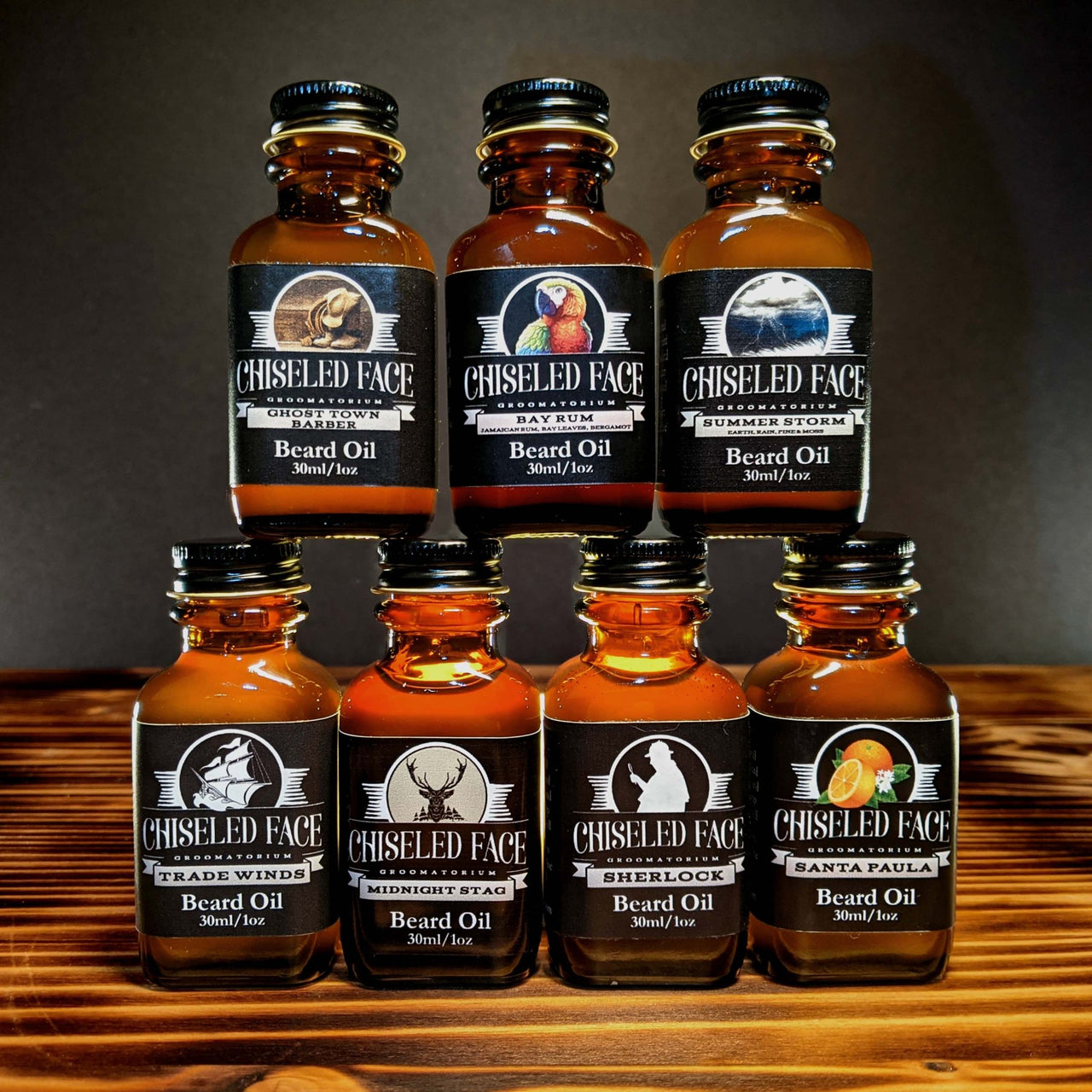 Beard Oil - Midnight Stag, 1oz - Chiseled Face