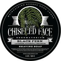 Black Fern – Shaving Soap - Chiseled Face