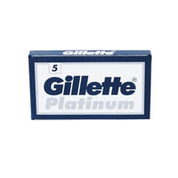 Gillette Platinum DE Safety Razor Blades - 5 pack - Chiseled Face