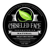 Natural (unscented)– Shaving Soap - Chiseled Face