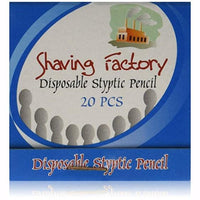 Shaving Factory Disposable Styptic Pencils Matchbook Of 20 - Chiseled Face