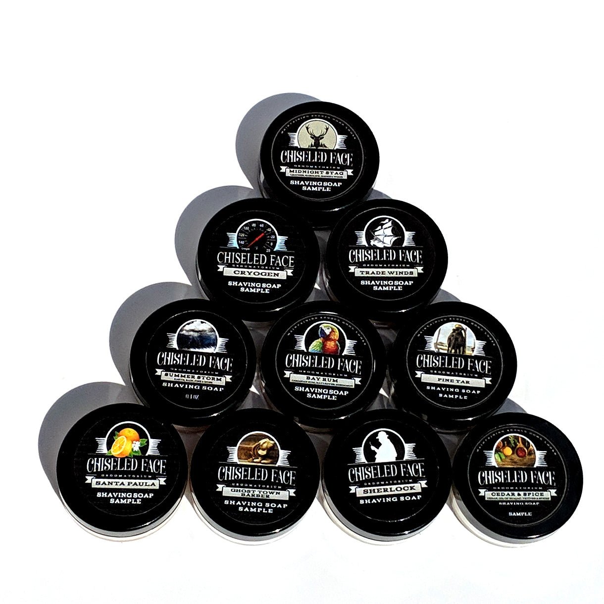 Shaving Soap Samples - Chiseled Face