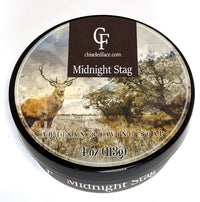 Silk Tallow Shave Soap - Midnight Stag - Chiseled Face